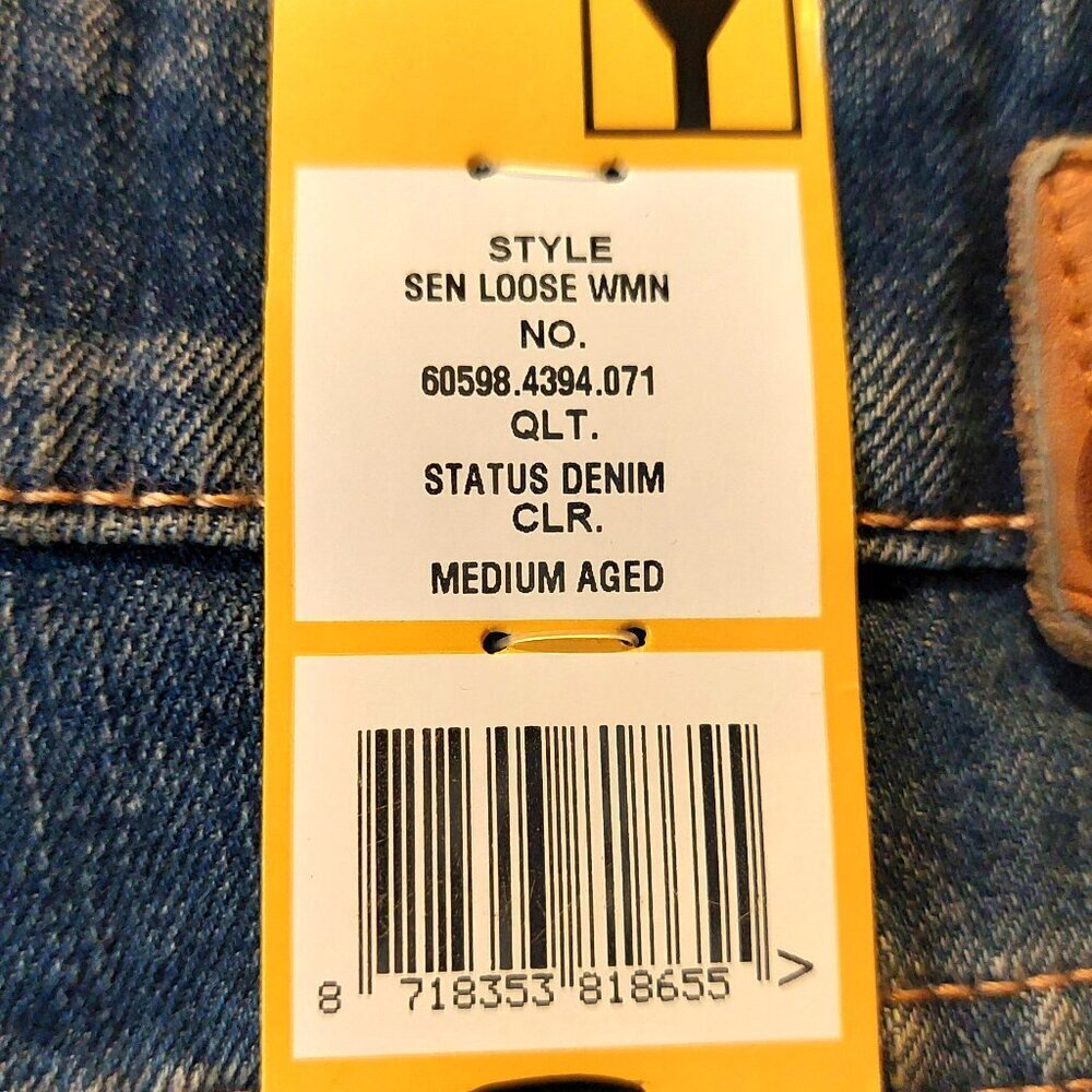 G-Star Raw Sen Loose Destroyed Status Denim Medium Aged Blue Jean Shorts 26 NWT - Picture 10 of 10